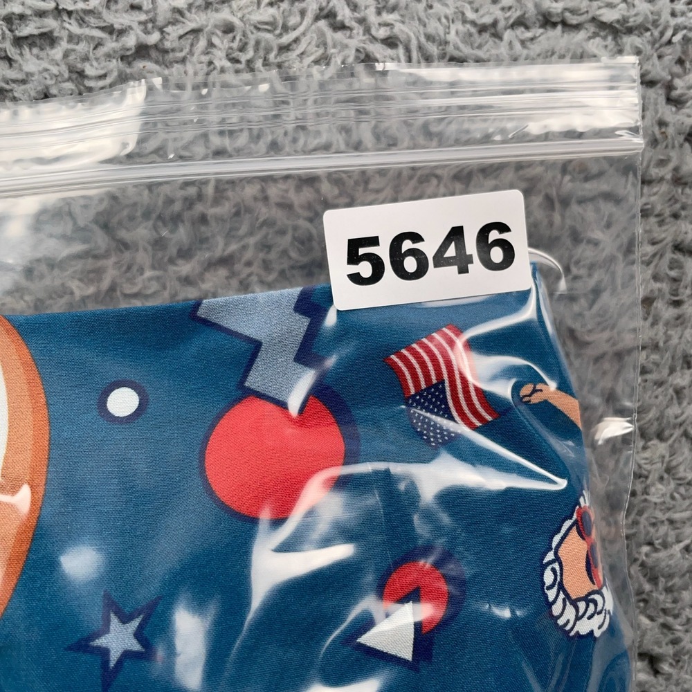 Tipsy Elves Shirt Mens 4XL Blue George Washington USA All Over Print Flag Fun - Picture 10 of 10